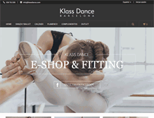 Tablet Screenshot of klassdance.com